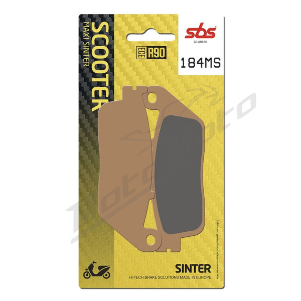 SBS MS Scooter Maxi 184MS Sintered Brake Pads Honda FJS / FSC / SW-T 400-600cc 01-14