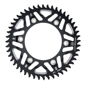 GROSSKOPF Aluminum rear sprocket black Beta / Honda 125-450cc 84-25