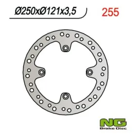 NG BRAKES Priekinis fiksuotas stabdžių diskas 250mm Suzuki RM 250cc 90-98