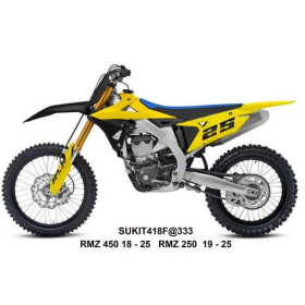 UFO Plastic set Suzuki RMZ 250-450 18-25