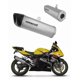 Suzuki GSXR 750 K1-K5 2001-2005 Exhaust Silencer Muffler Titanium HP6 + dB killer