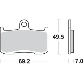 SBS HS Street Excel 782HS Sintered Front Brake Pads Kawasaki / Suzuki / Triumph 675-1300cc 02-24