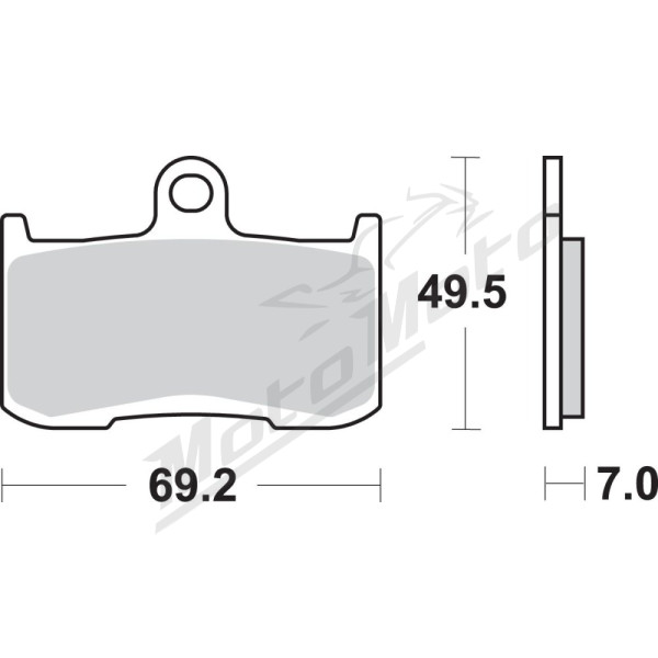 SBS HS Street Excel 782HS Sintered Front Brake Pads Kawasaki / Suzuki / Triumph 675-1300cc 02-24
