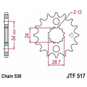 Front sprocket JTF517