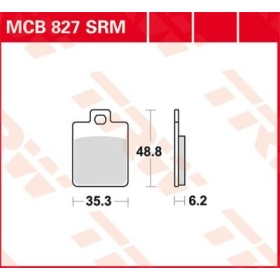 TRW SRM Series Sindered Scooter Brake Pads Gilera / Piaggio / SYM / Vespa 50-500cc 95-19