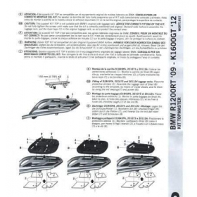 Galinės daiktadėžės laikiklis SHAD BMW R1200 RT 2009-2013