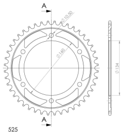 Supersprox / JT Rear sprocket 1307.43