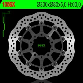 NG BRAKES Front Wave Floating Brake Disc 300mm Kawasaki ER / KLR / Ninja / Versys 600-1000cc 89-16