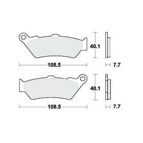 BRAKE PADS FERODO FDB2006P / MCB671 STANDARD PLATINUM