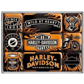 Magnetukų kompl. HARLEY-DAVIDSON 2,2x2,2 / 4,5x2,2 9vnt.