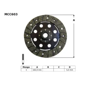 TRW Clutch Disc (ebs6604) BMW K 75 750cc 85-96