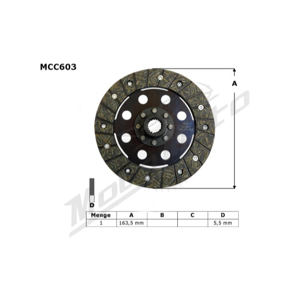 TRW Clutch Disc (ebs6604) BMW K 75 750cc 85-96