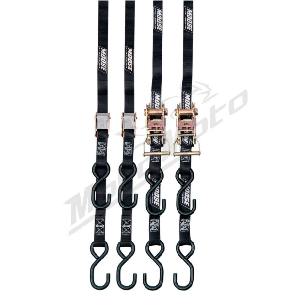 MOOSE OFFROAD FOUR WHEEL Heavy-Duty Tie-Downs 183 cm x 25,4 mm 4 pcs.