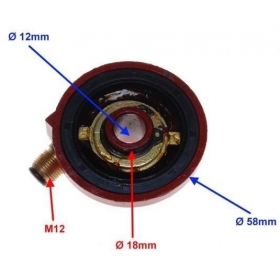 Spidometro daviklis KINIETIŠKO MOTOROLERIO/ CPI/ KEEWAY/ KYMCO Ø58 Ø12 raudonas