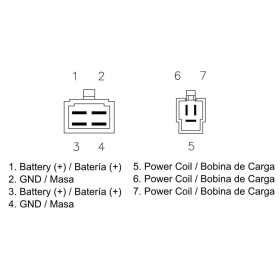 DZE Voltage regulator (12V, 35A) Cagiva / Suzuki 1000 97-04