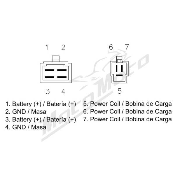 DZE Voltage regulator (12V, 35A) Cagiva / Suzuki 1000 97-04