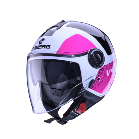 Helmet Open Jet Caberg Riviera V4X Alpha White/Black/Fuchsia