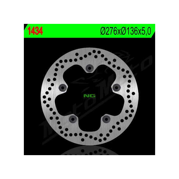NG Rear Fixed Brake Disc 276x136x5mm Aprilia / Moto Guzzi 750-900cc 07-25
