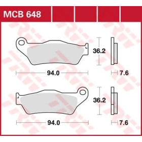 TRW All Round Sintered Metal Brake Pads Aprilia / BMW / Cagiva / Ducati / Harley Davidson / Husqvarna / KTM / Suzuki / Triumph / Yamaha 125-1200cc 92-24