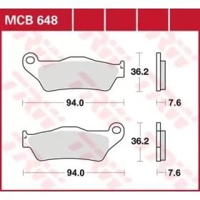TRW All Round Sintered Metal Brake Pads Aprilia / BMW / Cagiva / Ducati / Harley Davidson / Husqvarna / KTM / Suzuki / Triumph / Yamaha 125-1200cc 92-24