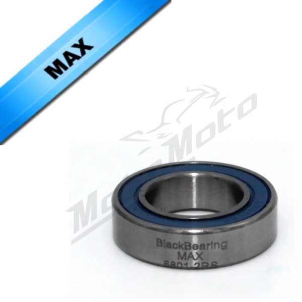 BLACK BEARING Mountain Bike Pivot Bearing MAX 12x21x5 mm 6801-2RS