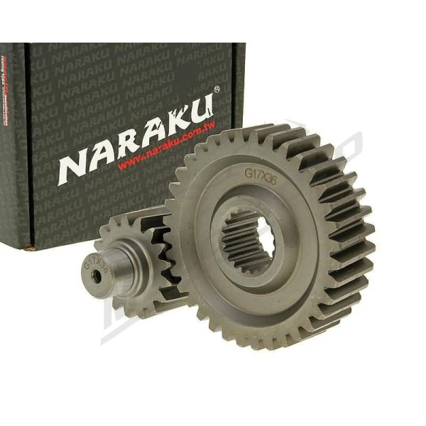 NARAKU Transmisijos dantračiai 17/36 dantys Adly / Beeline / Rex / Sym 125 96-18