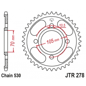 Rear sprocket JTR278