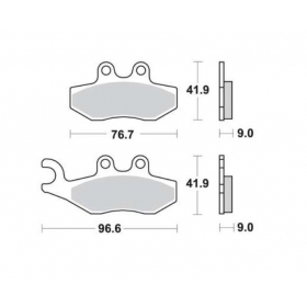 BRAKE PADS FERODO FDB677P / MCB744 STANDARD PLATINUM