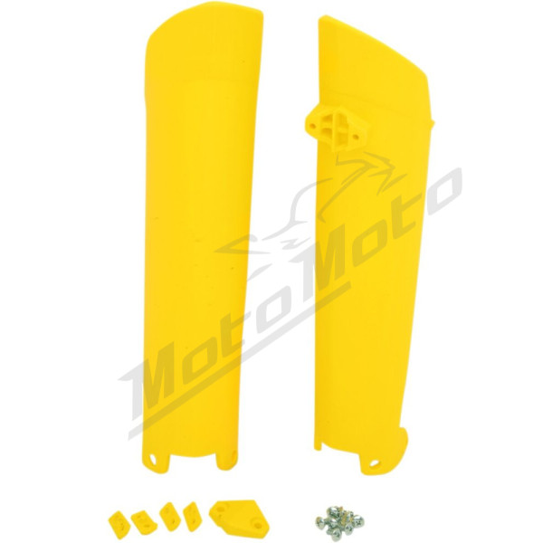 UFO Yellow Fork Tube Protectors Husqvarna FC / FE / TC / TE 125-501cc 14-15