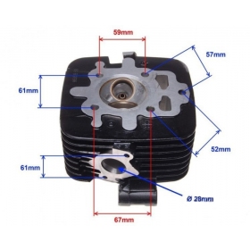 Cylinder head ATV250 STXE 4T 66,5mm