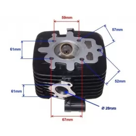 Cylinder head ATV250 STXE 4T 66,5mm