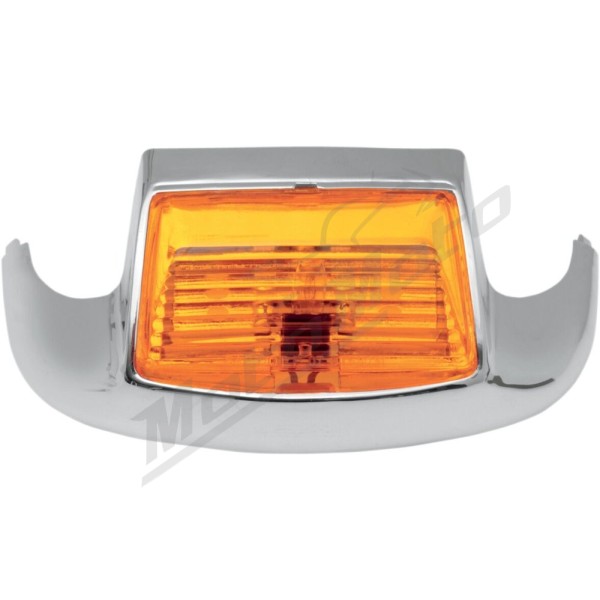 DRAG SPECIALTIES Front Fender amber Tip Light Harley Davidson FLHR / FLHRI / FLHT / FLHTC / FLHTCI / FLHTCU / FLHTCUI / FLHTCUTG / FLHTI 1450-1690cc 00-13