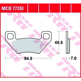 BRAKE PADS TRW MCB773SI OFFROAD