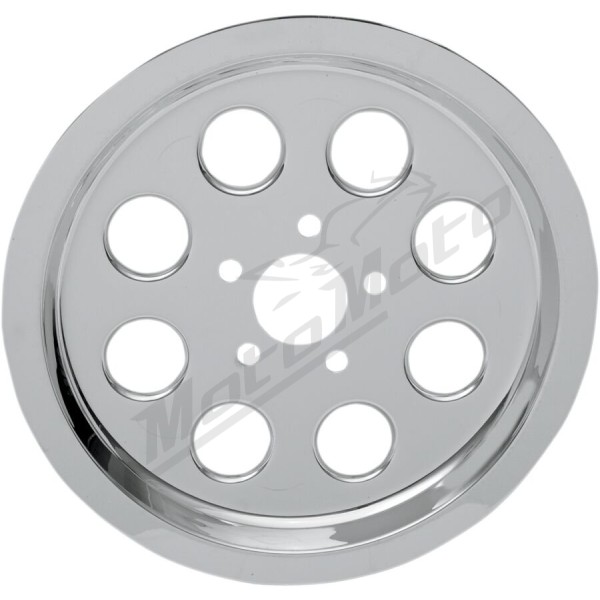 DRAG SPECIALTIES Chrome Outer Rear Pulley Insert Harley Davidson FLH / FLHR / FLHRCI 1340cc 83-99