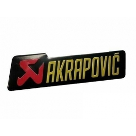 Duslintuvo lipdukas aliuminis AKRAPOVIC 95x29mm