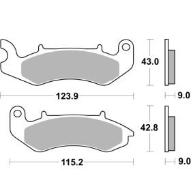 Sbs Brakepads 232HF Ceramic KEEWAY