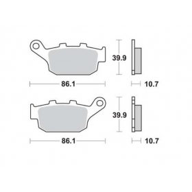 BRAKE PADS FERODO FDB531P / MCB585 STANDARD PLATINUM