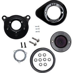 S&S CYCLE Air Stinger Stealth Air Cleaner Kit Harley Davidson FLHR / FLHRC / FLHRSE 1584-1800cc 08-17
