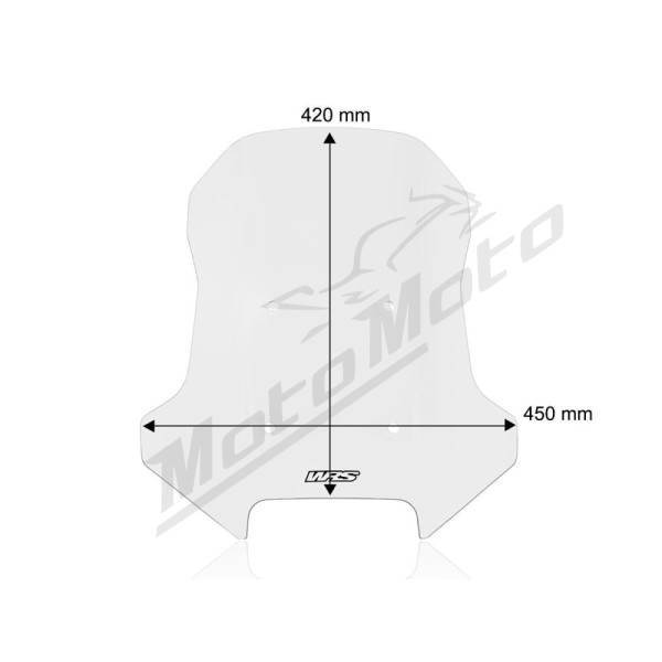 WRS Windscreen Caponord Clear CF Moto MT 450 ABS 24-25