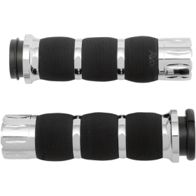 AVON GRIPS Air Grips chrome Ø25.4mm Harley Davidson FXST / FLSL / FLHX / FLDE 1584-1977 08-24