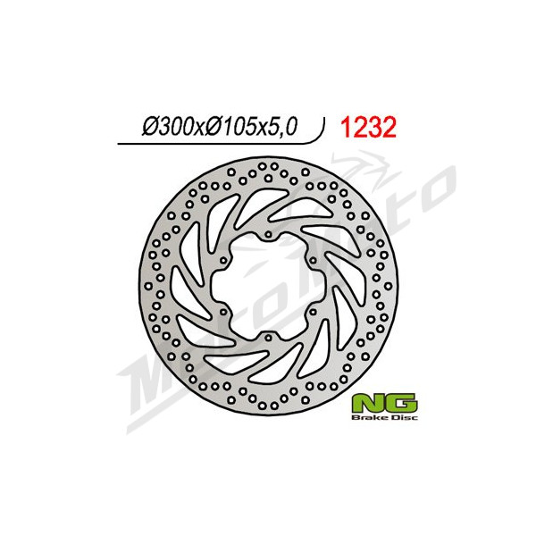 NG BRAKES Priekinis fiksuotas stabdžių diskas 300mm BMW / Husqvarna 650-800cc 08-18