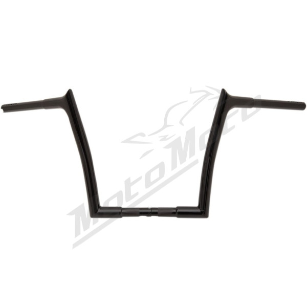 FAT BAGGERS INC. Pointed Top Handlebar Black 89x30.5cm Harley Davidson FLD / FLHR / FLHRC / FXDC / FXDL / FXST 1340-1800 85-18