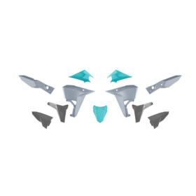 Racetech Plastic Set Kove X Pro / Rally 800 24-25 Blue/Grey