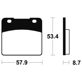 TECNIUM Street Performance Sintered Metal Brake pads MF77 Suzuki GSX / GSX-R / GV / RG / VL / VS 500-1500cc 83-03