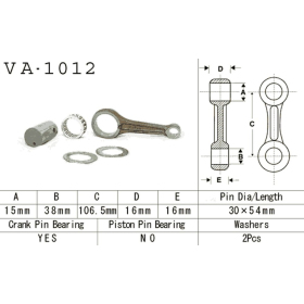 VESRAH Connecting rod Honda TRX 200 90-97