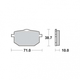 BRAKE PADS FERODO FDB583P / MCB568 STANDARD PLATINUM