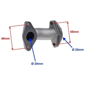 Kolektorius ATV / CROSS 110cc 4T Ø 20mm