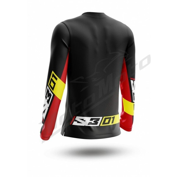 S3 Collection 01 Jersey - Black/Red Size L