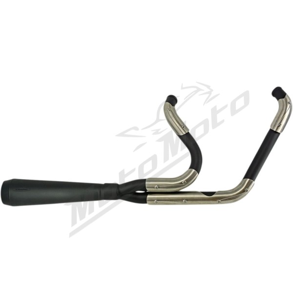 TRASK 2-into-1 Assault Exhaust System Harley Davidson FLDE / FLHC  / FXBR / FXST 1750-1923cc 18-24