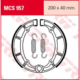 TRW Brake shoes rear Yamaha XJ / XV / XVS 535-1100 80-07